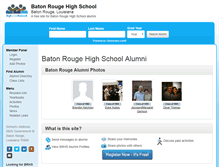 Tablet Screenshot of batonrougehighschool.org